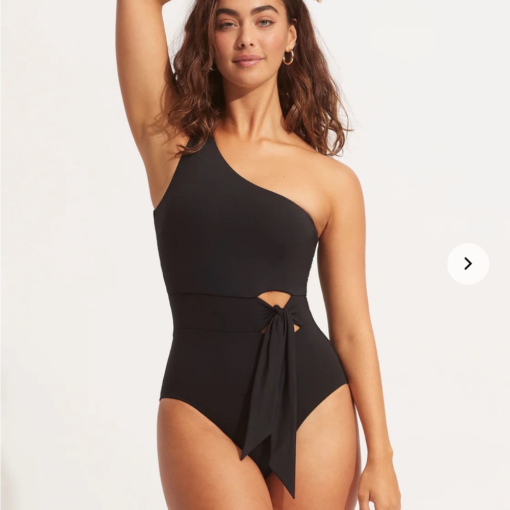 Seafolly Collective Tie Waist One Piece - Black